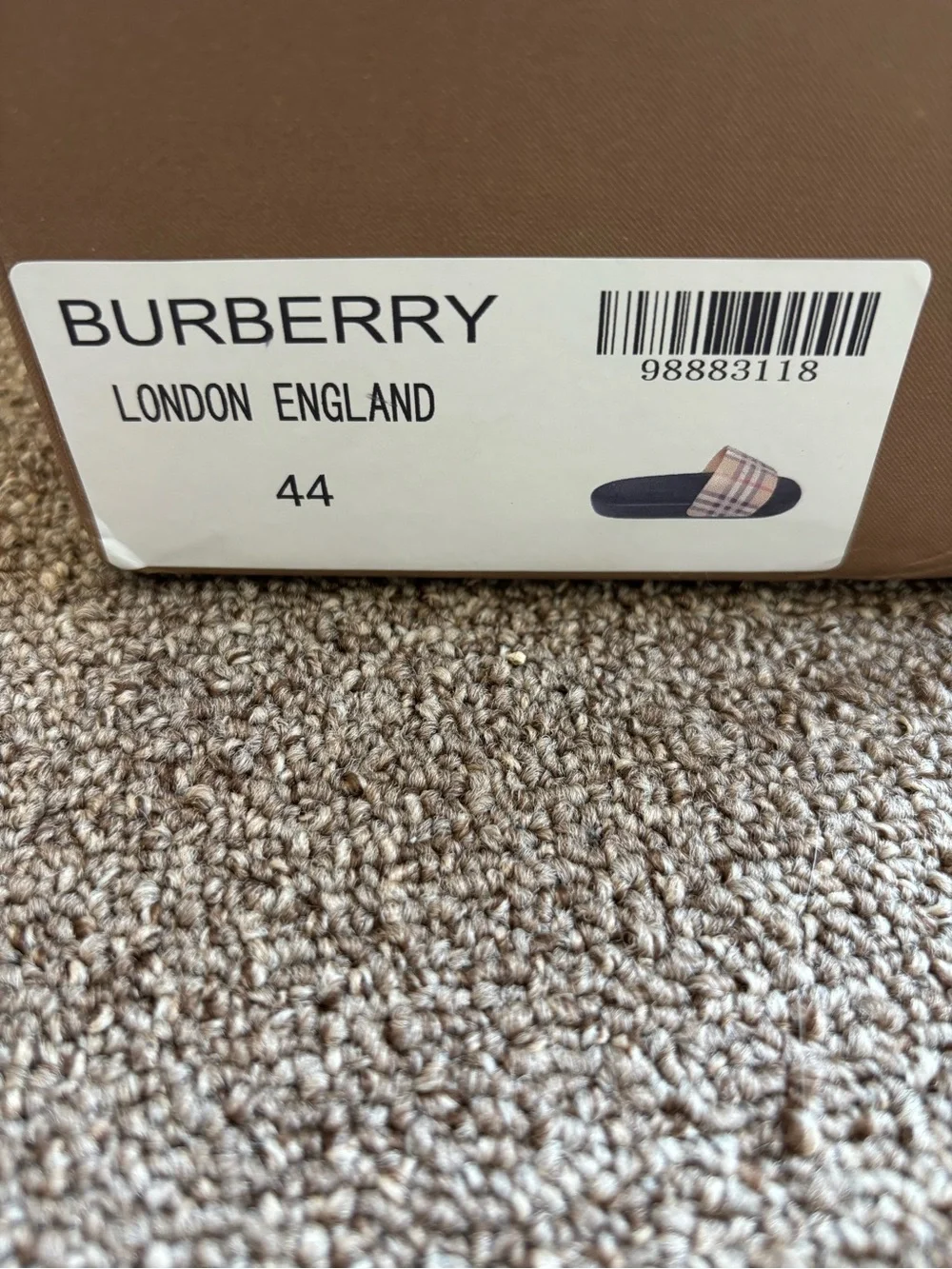 Burberry image depicts